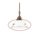 Kolarz 731.G150 - Náhradné sklo NONNA E27 priemer 20 cm jelení ružové zlato 731.G150