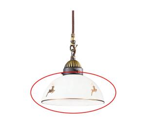 Kolarz 731.G150 - Náhradné sklo NONNA E27 priemer 20 cm jelení ružové zlato 731.G150