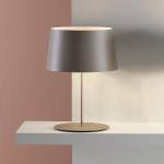 Vibia Warm 4901 stolová lampa, Ø 42 cm, hnedá