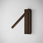 Bover LED nástenné svetlo Arid A/03 hnedé, hliník, 2 700 K