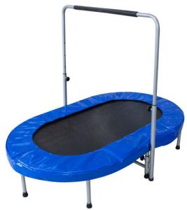 Trampolína ovál s držadlom SPARTAN Double Action