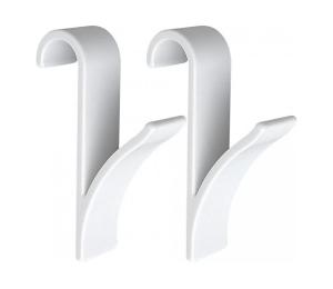 WENKO 4468160100-Háčiky 2,5x10,5 cm biele 4468160100