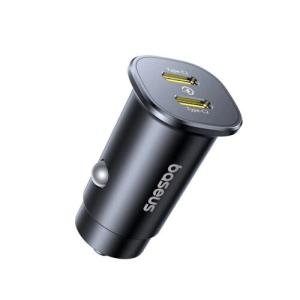Baseus GoTrip Nabíječka do Auta 2x USB-C 30W Cosmic Black