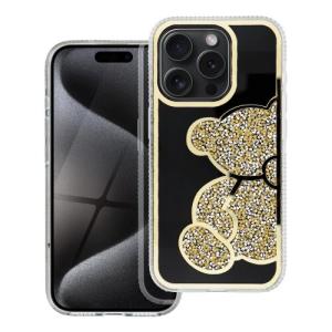 Puzdro Teddy Bear iPhone 16e/17e - zlaté