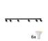 LED RGBW Bodové svietidlo ANGIE 6xGU10/6,5W/230V MX0118+AI2323