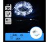 B.V.  - LED reťaz 20xLED/3xAA 2,3m studená biela B10303KO9