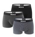 BOSS - boxerky 3PACK eco friendly organic cotton BOSS ONE modern micro dot design