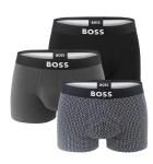 BOSS - boxerky 3PACK eco friendly organic cotton BOSS ONE modern micro dot design