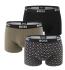BOSS - boxerky 3PACK cotton stretch power design modern forest & B logo