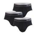 KARL LAGERFELD - slipy 3PACK micro stripe logo LAGERFELD black