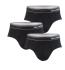 KARL LAGERFELD - slipy 3PACK micro stripe logo LAGERFELD black