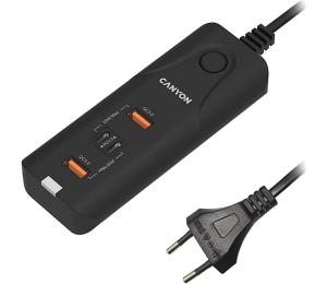 Canyon - Nabíjačka 2xUSB A + 2xUSB C Power Delivery 20W H5CNECHA10B