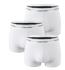 Calvin Klein - boxerky 3PACK Icon cotton stretch solid white