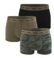 DIESEL - pánske boxerky 3PACK cotton stretch modern nature deep forest print