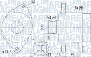 MAGNETI MARELLI Alternátor 063731942010