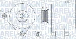 MAGNETI MARELLI Alternátor 063732078010