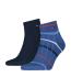 TOMMY HILFIGER - pánske ponožky 2PACK Breton quarter modré
