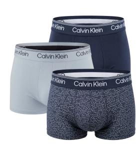 Calvin Klein - pánske boxerky 3PACK Microfiber stretch shoreline & black tones