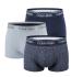Calvin Klein - pánske boxerky 3PACK Microfiber stretch shoreline & black tones