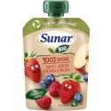 SUNAR Bio Jablko jahoda čučoriedka malina kapsička od ukonč. 4. mesiaca 100 g