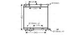 AVA QUALITY COOLING Chladič motora PE2368