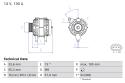 BOSCH Alternátor 0 986 085 610