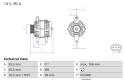 BOSCH Alternátor 0 986 085 660