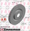 ZIMMERMANN Brzdový kotúč 460155220