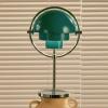 Gubi Akumulátorová stolová lampa Multi-Lite, chróm/modrozelená, 30 cm