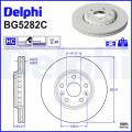 DELPHI Brzdový kotúč BG5282C