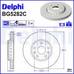 DELPHI Brzdový kotúč BG5282C