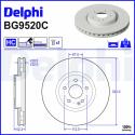 DELPHI Brzdový kotúč BG9520C
