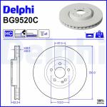 DELPHI Brzdový kotúč BG9520C