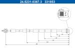ATE Brzdová hadica 24.5231-0367.3