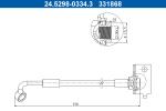 ATE Brzdová hadica 24.5298-0334.3