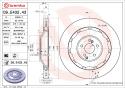 BREMBO Brzdový kotúč 09.E432.43