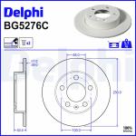 DELPHI Brzdový kotúč BG5276C