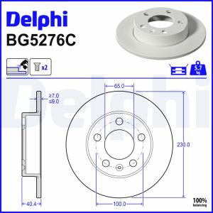 DELPHI Brzdový kotúč BG5276C