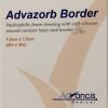 ADVAZORB Border krytie na rany samopriľnavé atraumatické 7,5 x 7,5 cm 10 ks