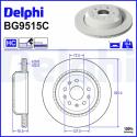 DELPHI Brzdový kotúč BG9515C