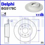 DELPHI Brzdový kotúč BG5178C