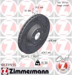 ZIMMERMANN Brzdový kotúč 100.3319.55