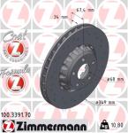 ZIMMERMANN Brzdový kotúč 100.3391.70
