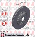 ZIMMERMANN Brzdový kotúč 100.3392.75