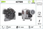 VALEO Alternátor 437500