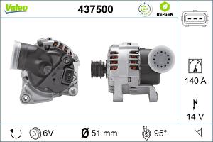 VALEO Alternátor 437500