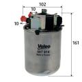 VALEO Palivový filter 587614
