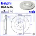 DELPHI Brzdový kotúč BG5222C