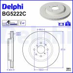 DELPHI Brzdový kotúč BG5222C