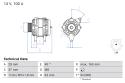 BOSCH Alternátor 0 986 085 080